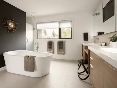 Premium bathroom renovation with custom tile shower