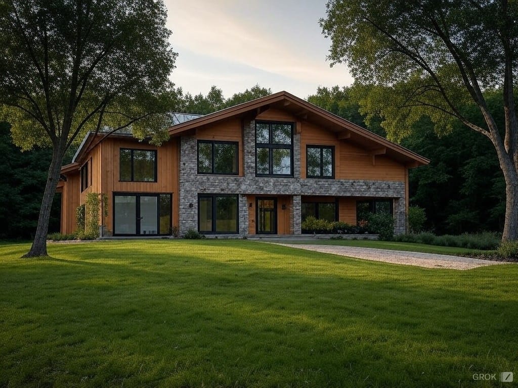 Modern custom home under construction in Ontario showing quality craftsmanship and attention to detail