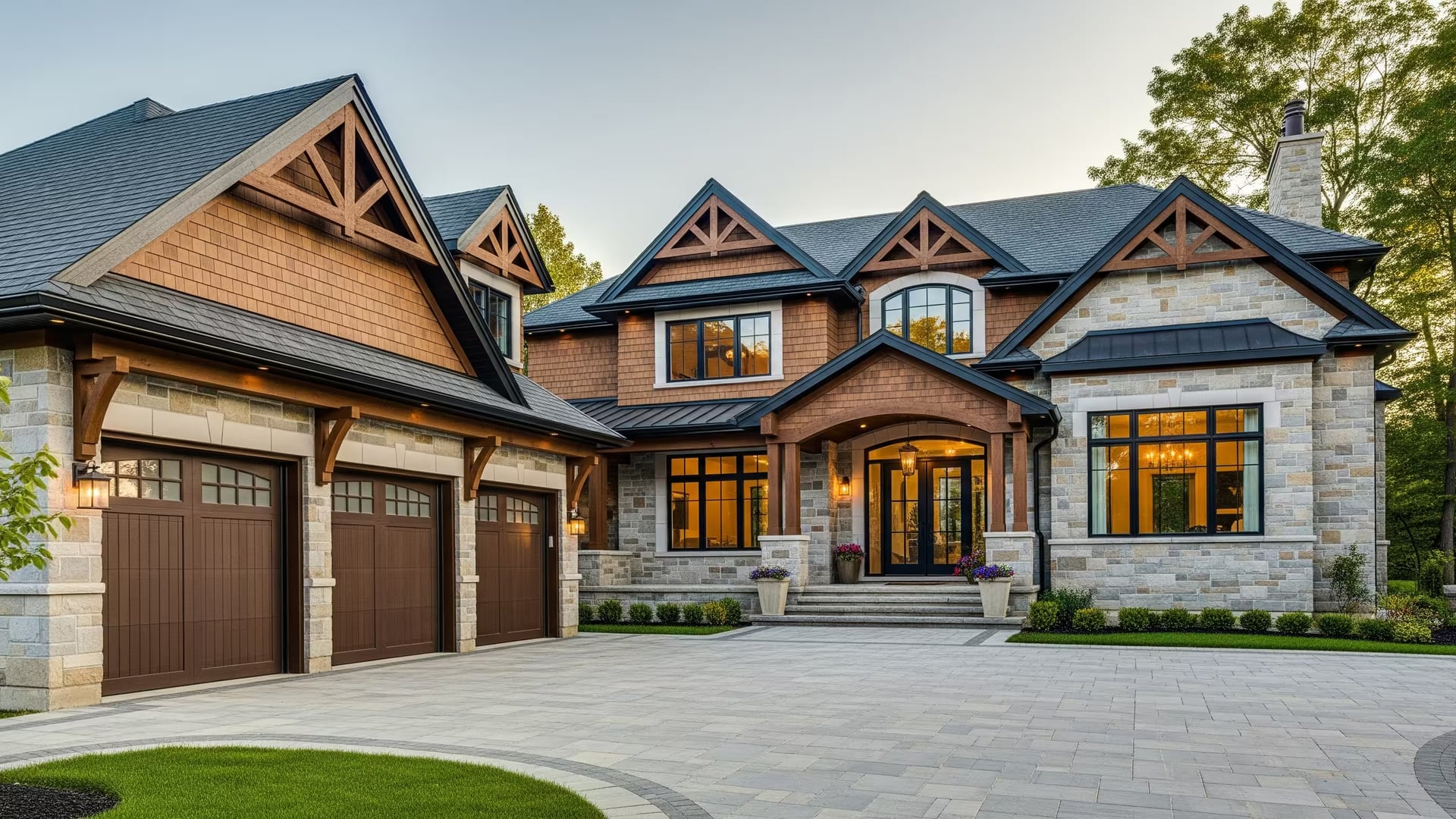 Custom home built by Mighton Construction in South Georgian Bay