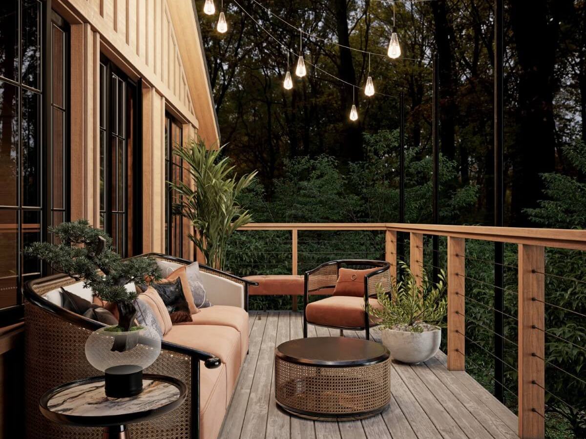 Waterfront deck in Tiny Township