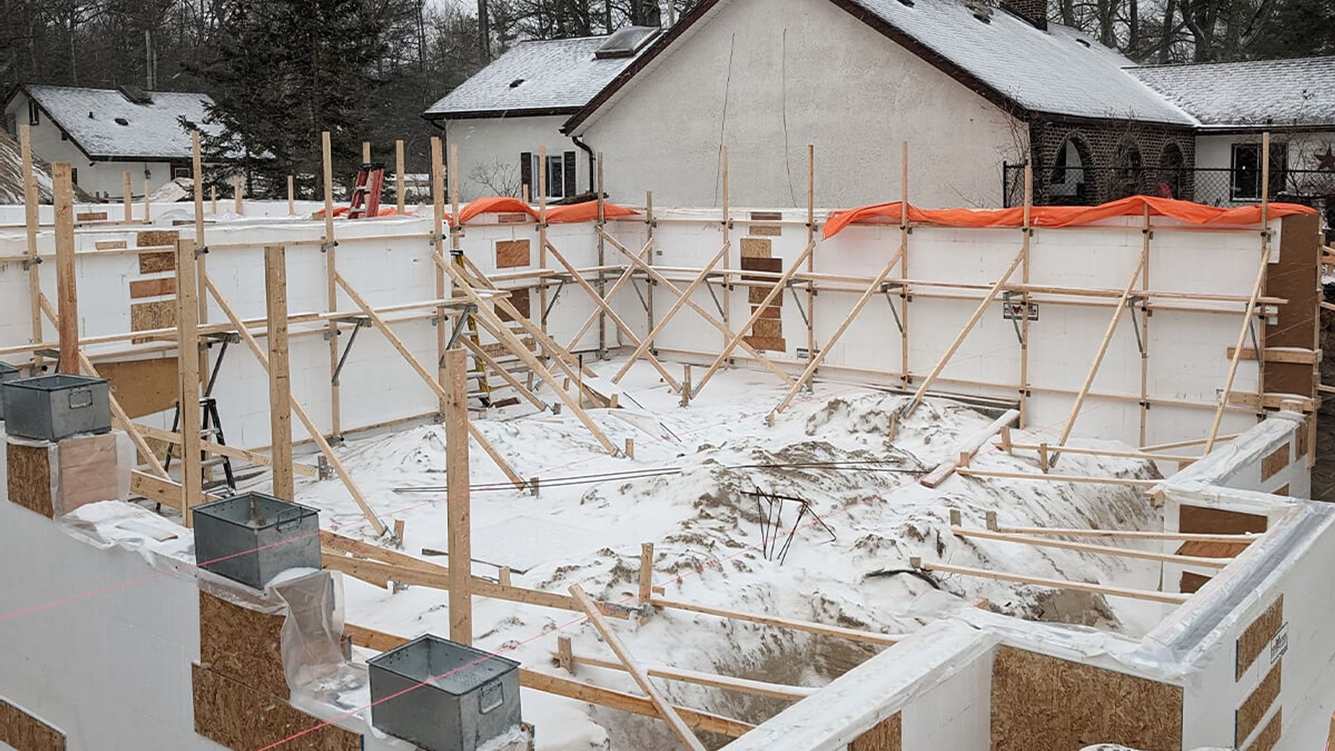 ICF construction by Mighton Construction in Wasaga Beach