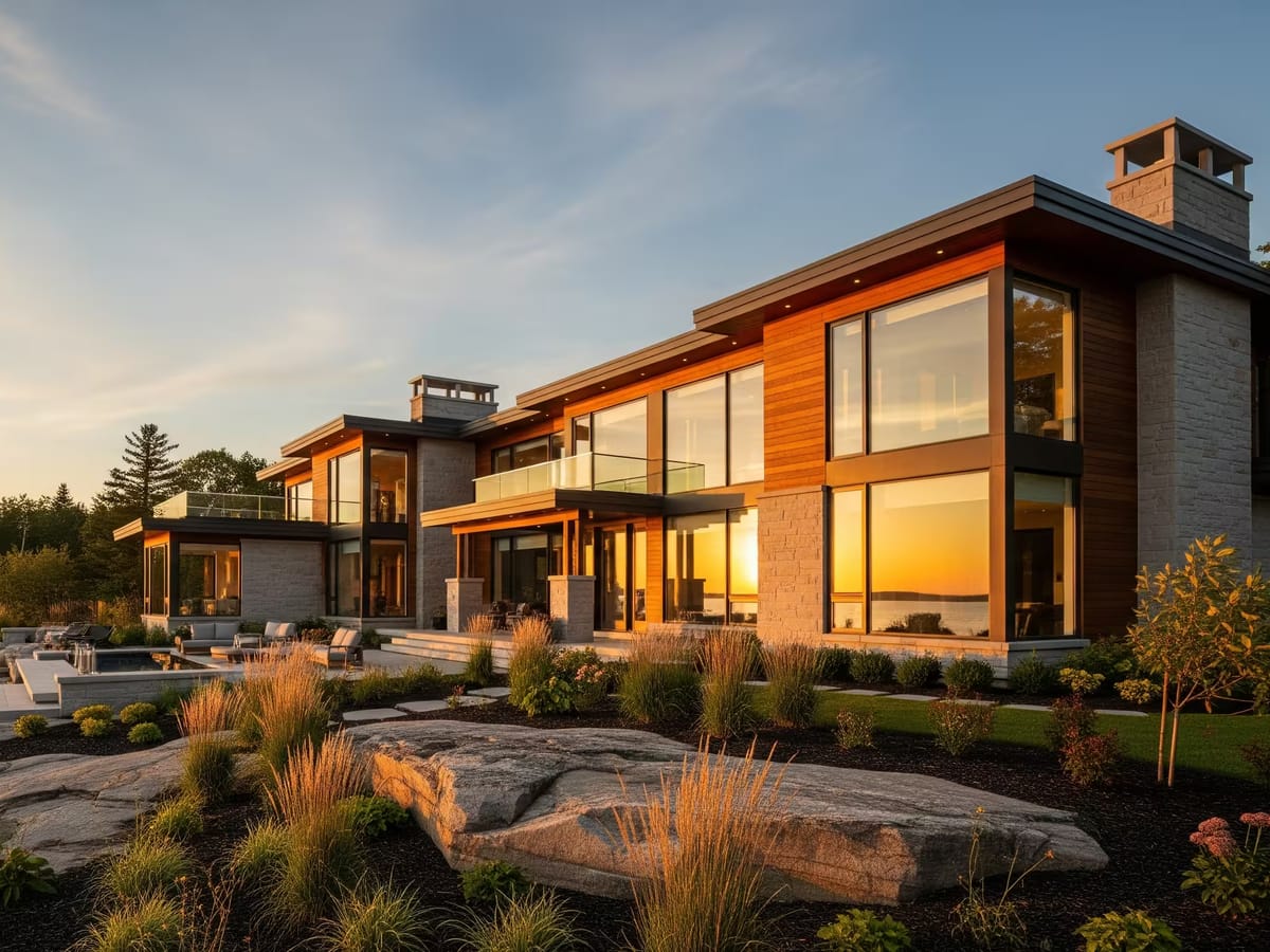 Custom home in South Georgian Bay built by Mighton Construction