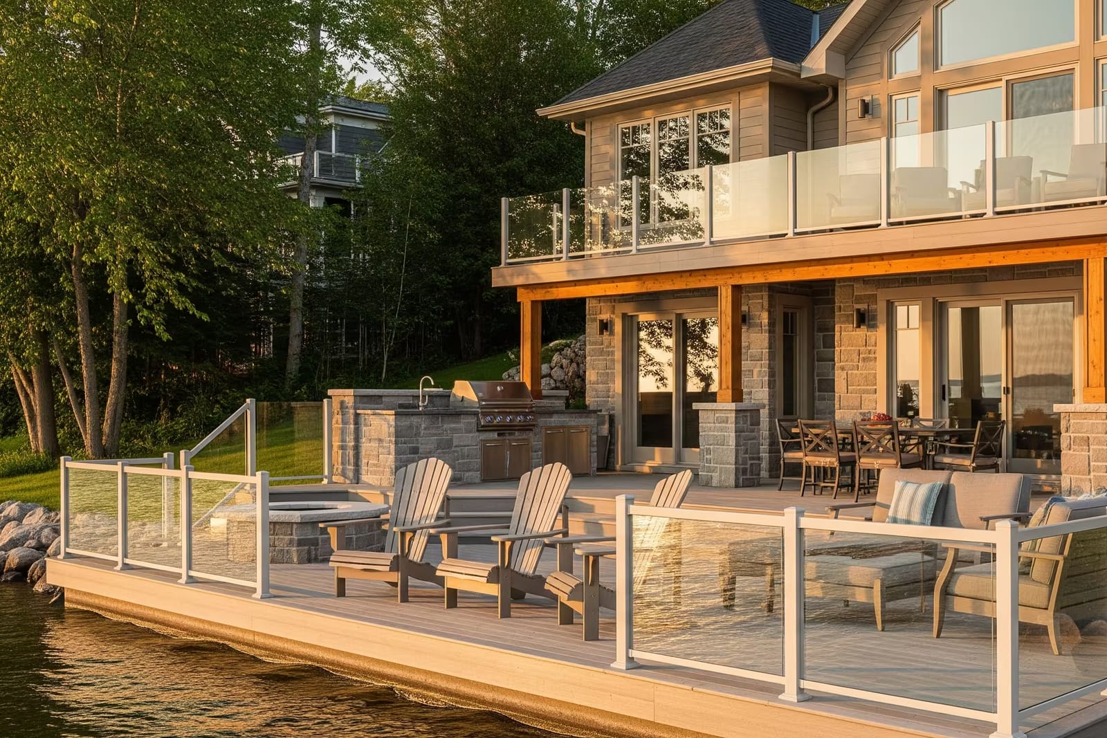 Craftsman-style custom cottage on Georgian Bay by Mighton Construction